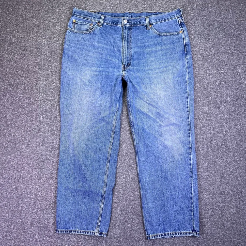 Levis 550 Jeans Mens 41x29 Blue Denim Baggy Classic Casual Relaxed Tapered Retro